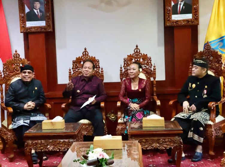 Pj Gubernur Bali bertemu dengan anggota DPD RI Bali