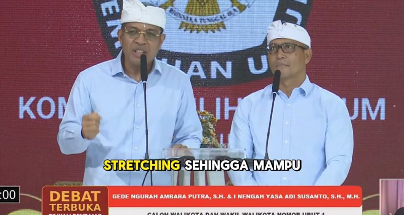 KOMITMEN: Debat Pilwali Kota Denpasar kedua yang berlangsung di Prama Hotel Sanur, Rabu (6/11)
