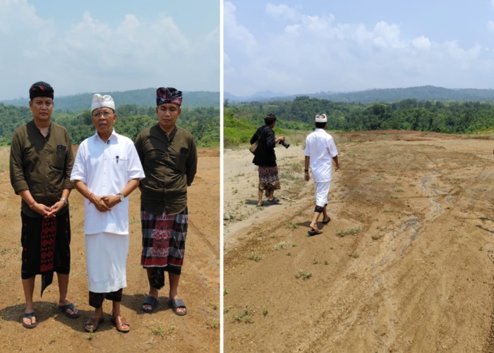 PEMBANGUNAN: Gubernur Bali 2018-2023 juga Cagub Bali nomor 2 Wayan Koster (Paket Koster-Giri) bersama Paslon Bupati dan Wakil Bupati Jembrana Made Kembang dan I Ngurah Patriana Krisna (Ipat).
