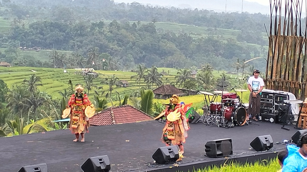 JATAYU: Tari Jatayu yang dipentaskan saat Subak Spirit Festival di DTW Jatiluwih, karena nama desa ini berkaitan dengan kisah burung Jatayu dalam epos Ramayana.