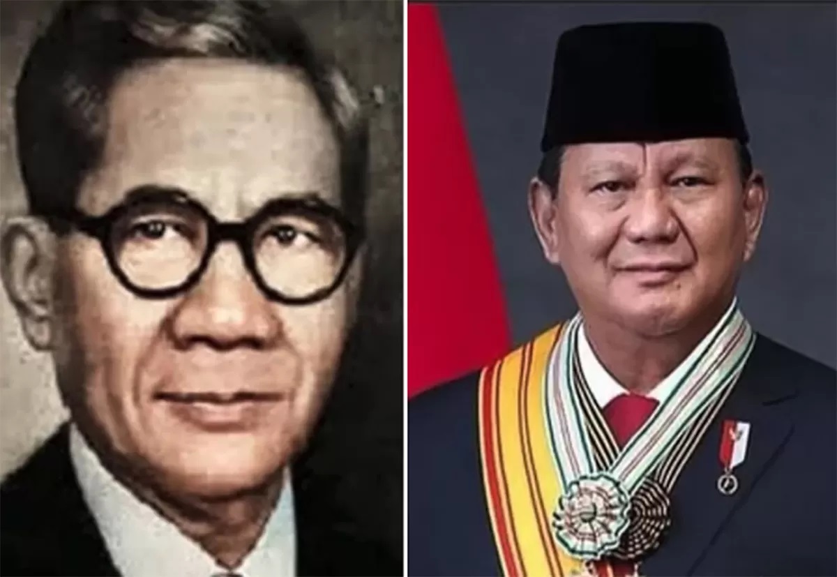 Raden Mas Margono Djojohadikusumo dna Presiden H Prabowo Subianto (ISTIMEWA)