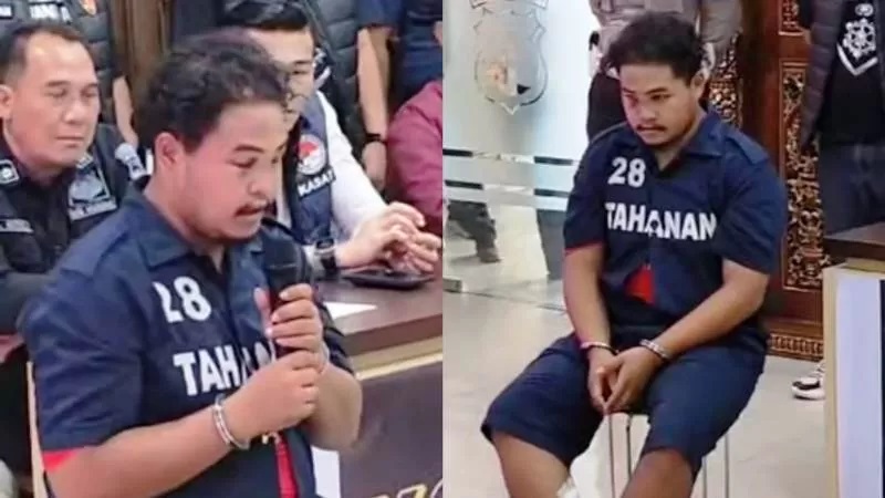 Tangkapan layar video jumpa pers Eko Prasetyo, pelaku pembunuhan wanita open BO di Semarang. (Foto: Instagram)
