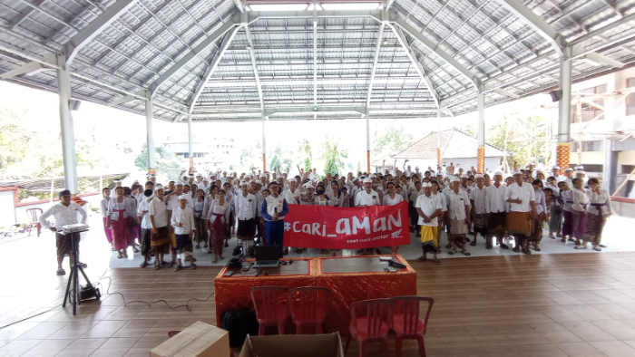 Siswa SMAN 1 Gianyar Antusias mengikuti edukasi Safety Riding yang diberikan oleh Astra Motor Bali.&nbsp;