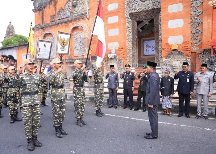 Panji-Panji Pahlawan I Gusti Ngurah Rai tiba di Klungkung, Kamis (14/11/2024).