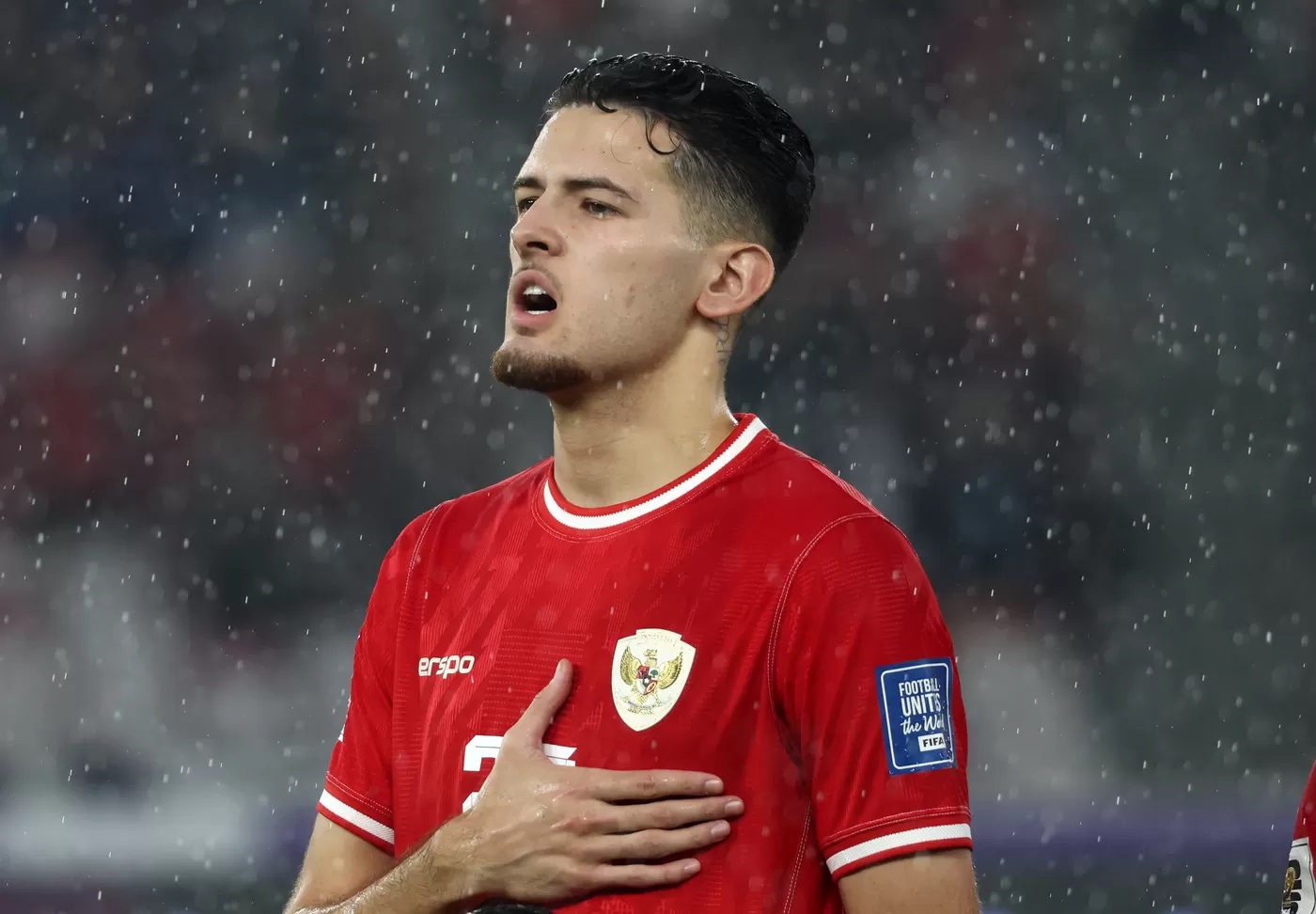 Pemain Timnas Sepak Bola Indonesia Justin Hubner dalam laga Grup C Babak Ketiga Kualifikasi Piala Dunia 2026 di Stadion Utama Gelora Bung Karno (SUGBK), Senayan, Jakarta, Jumat (15/11/2024).
