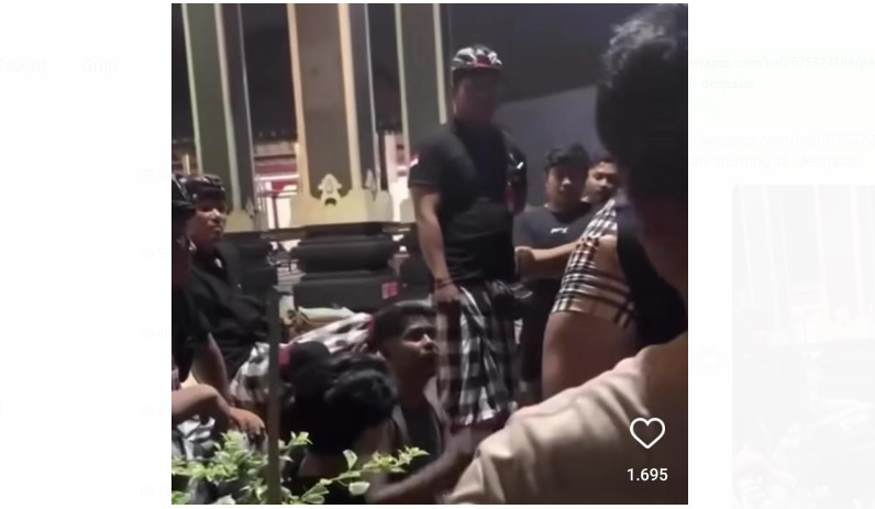 Dua oknum pendatang diamankan pecalang usai meresahkan warga