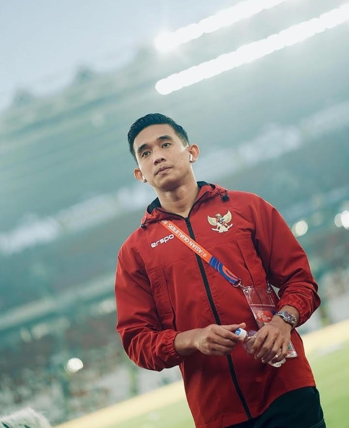 PUNGGAWA: Rizky Ridho, salah satu punggawa Timnas Indonesia yang diandalkan Shin Tae-yong di babak Kualifikasi Piala Dunia 2026 Zona Asia.