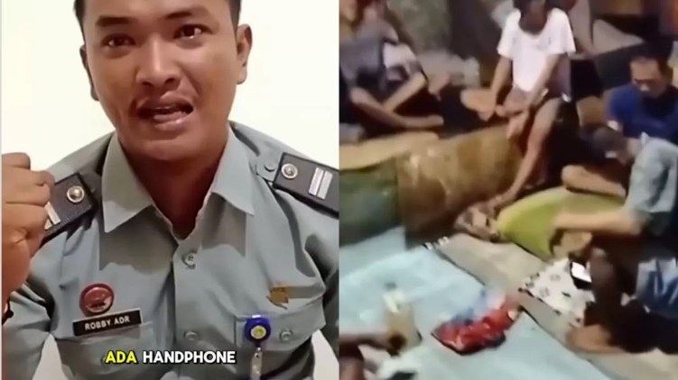 Robby Ardiansyah, seorang petugas Lapas Tanjung Raja dimutasi gegara rekam napi pesta narkoba