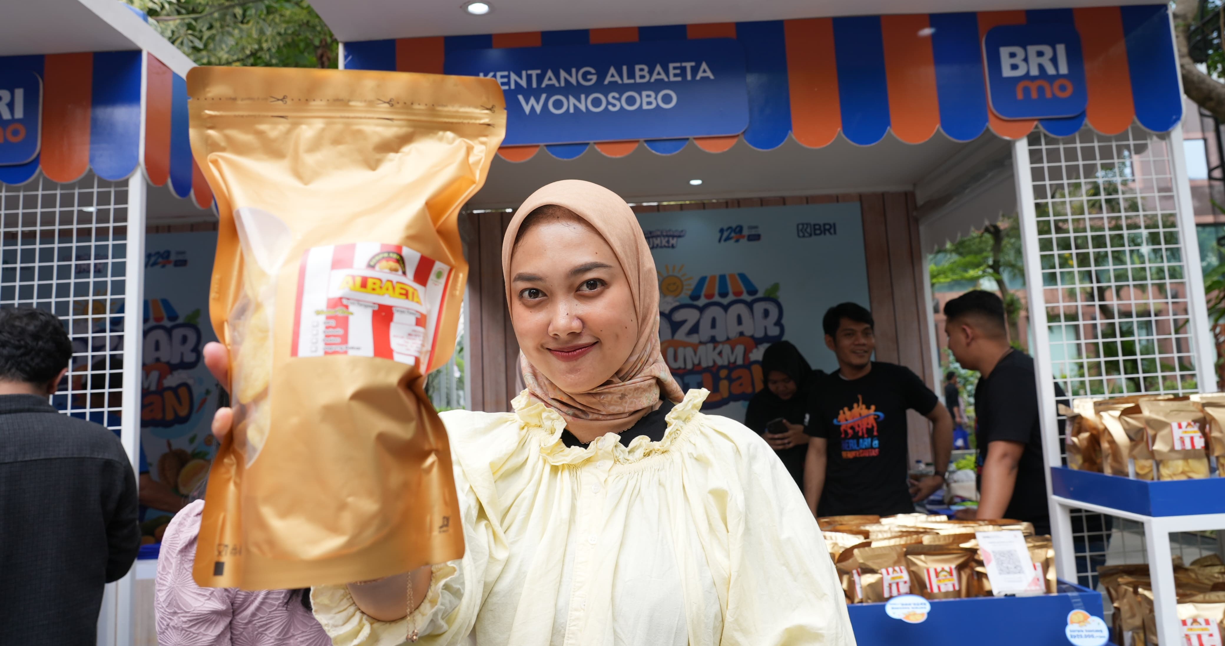Keripik kentang Albaeta berkembang berkat pemberdayaan BRI.