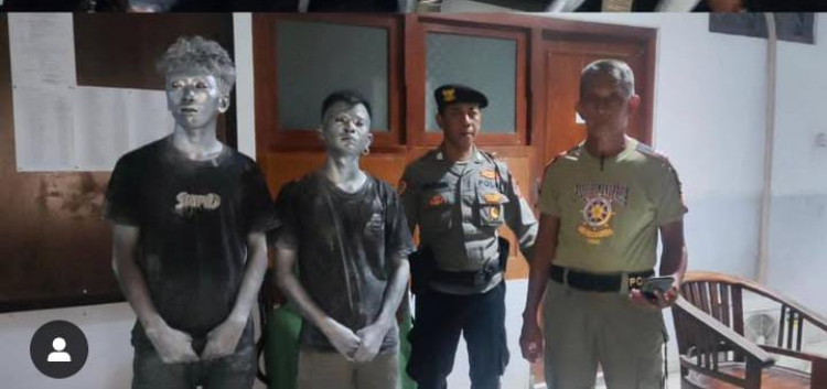 Polsek Denpasar Barat amankan dua manusia silver