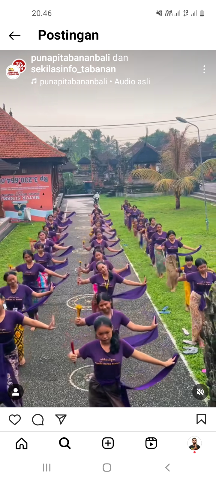 MENARI : Anggota Presiki Dharma Sentana Desa Adat Senganan Kanginan, Desa Senganan, Kecamatan Penebel, Tabanan tengah latihan menari.