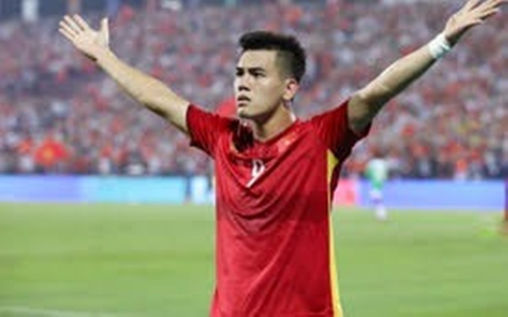 GOL: Pemain Timnas Vietnam, Tien Linh mencetak salah satu gol kemenangan atas klub Ulsan Citizen FC dalam laga ujicoba, Rabu 27 November 2024.