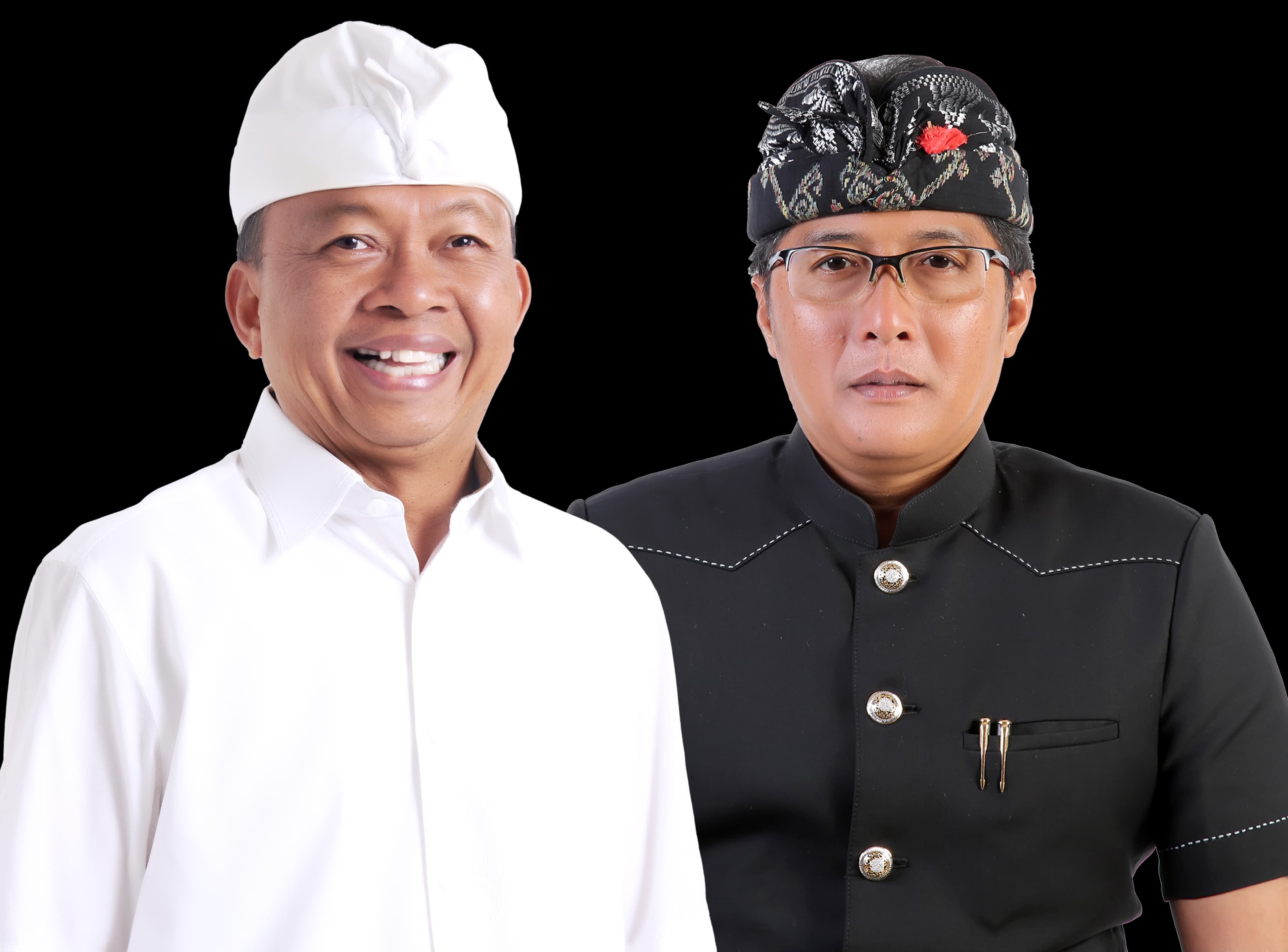 MENANG: Pasangan calon gubernur dan wakil gubernur Bali nomor urut 02, Wayan Koster dan I Nyoman Giri Prasta (KOSTER-GIRI)