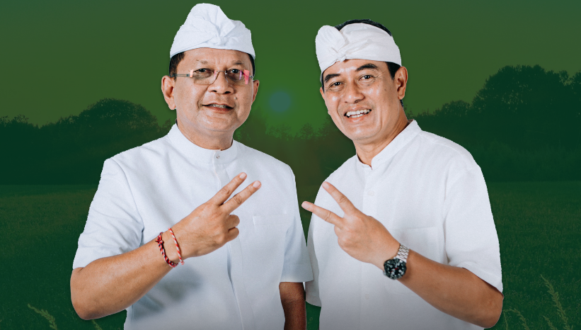 MENANG: Paket Sutjidra-Supriatna memenangkan Pilkada Serentak 2024 di Kabupaten Buleleng, mengalahkan Sugawa-Suardana.