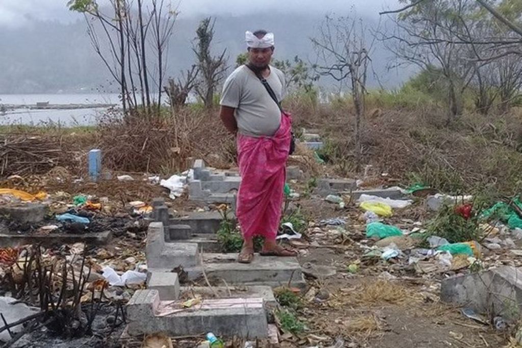 Salah sastu kuburan di Desa Songan, Kintamani, Bangli, Bali.