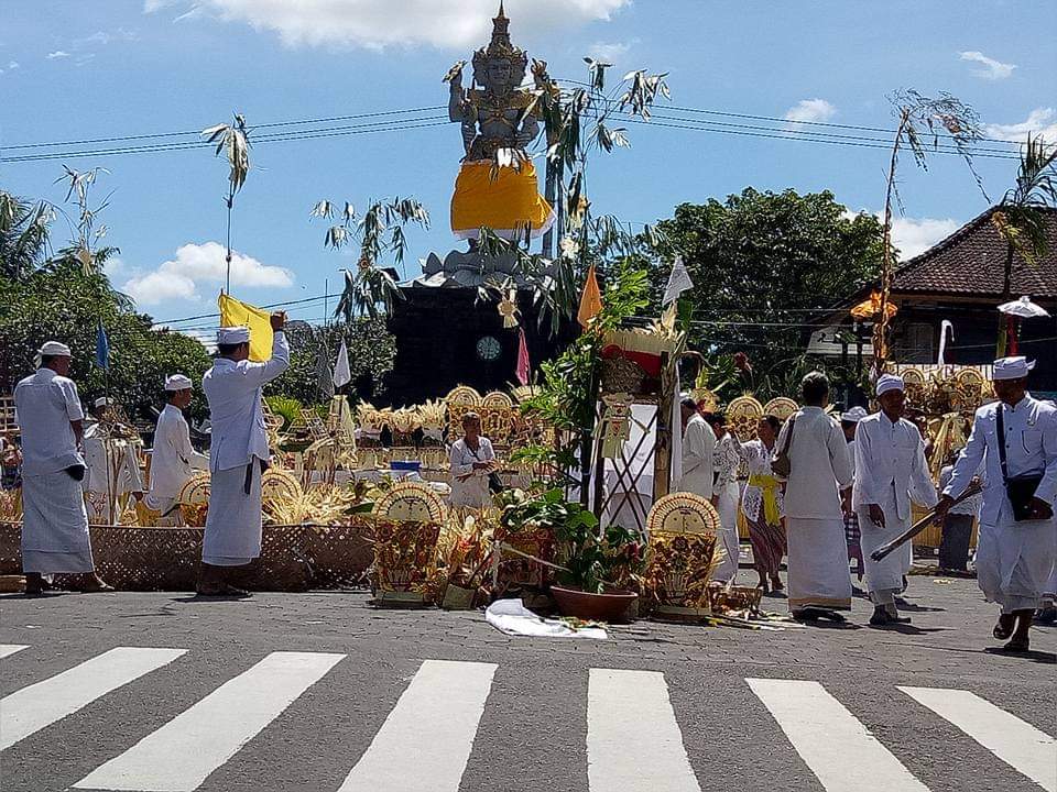 Mecaru di Catus Phata Agung saat Jelang Pengrupukan