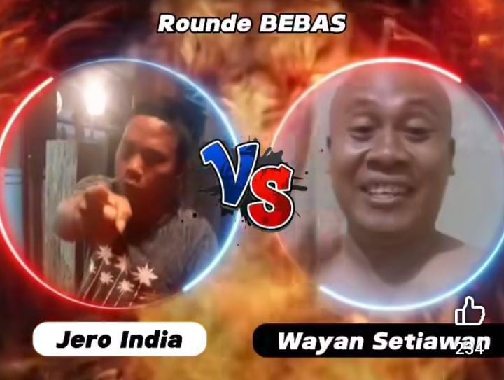 Wayan Setiawan dan Jro India siap beradu di atas ring
