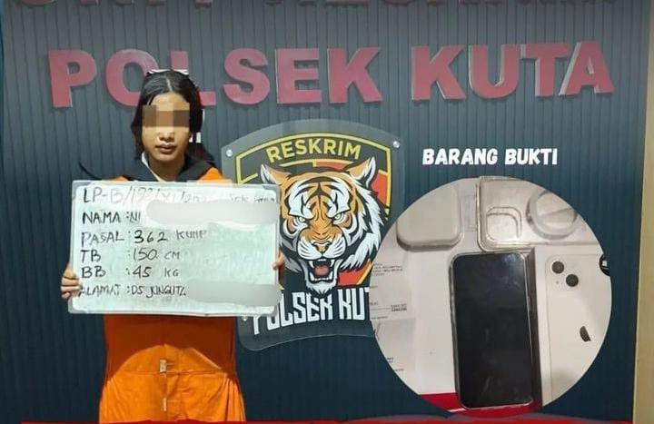 Perempuan muda yang merupakan karyawan villa diamankan Polsek Kuta