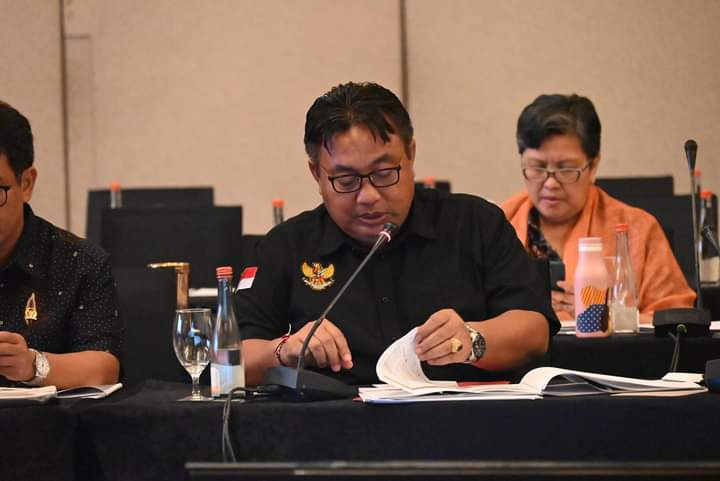 Nyoman Parta dalam rapat konsinyering dengan Kementerian Kebudayaan