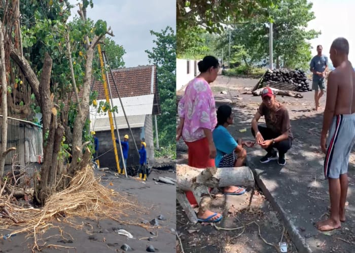 Abrasi yang semakin parah di Pantai Monggalan, Desa Kusamba, Kecamatan Dawan, Kabupaten Klungkung.