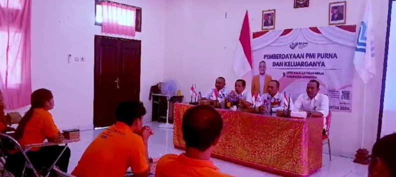Kegiatan pelatihan keterampilan yang menyasar purna PMI di Jembrana.
