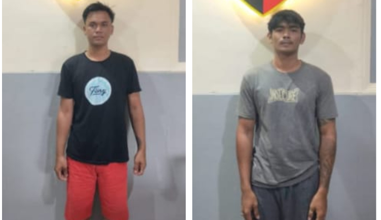 Duo: Mohammad Rizqi Zakaria, 23, dan I Made Darmawan ditangkap Polsek Denpasar Timur.