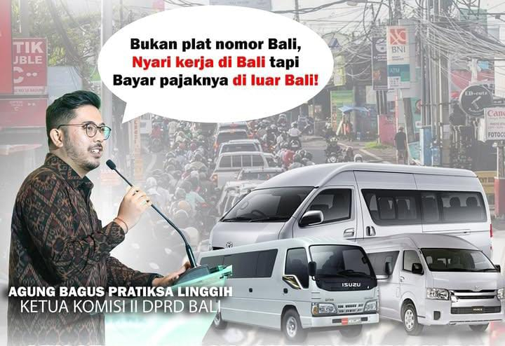 Ajus Linggih menggelar rapat terkait kisruh ojek dan taksi online berplat Luar Bali
