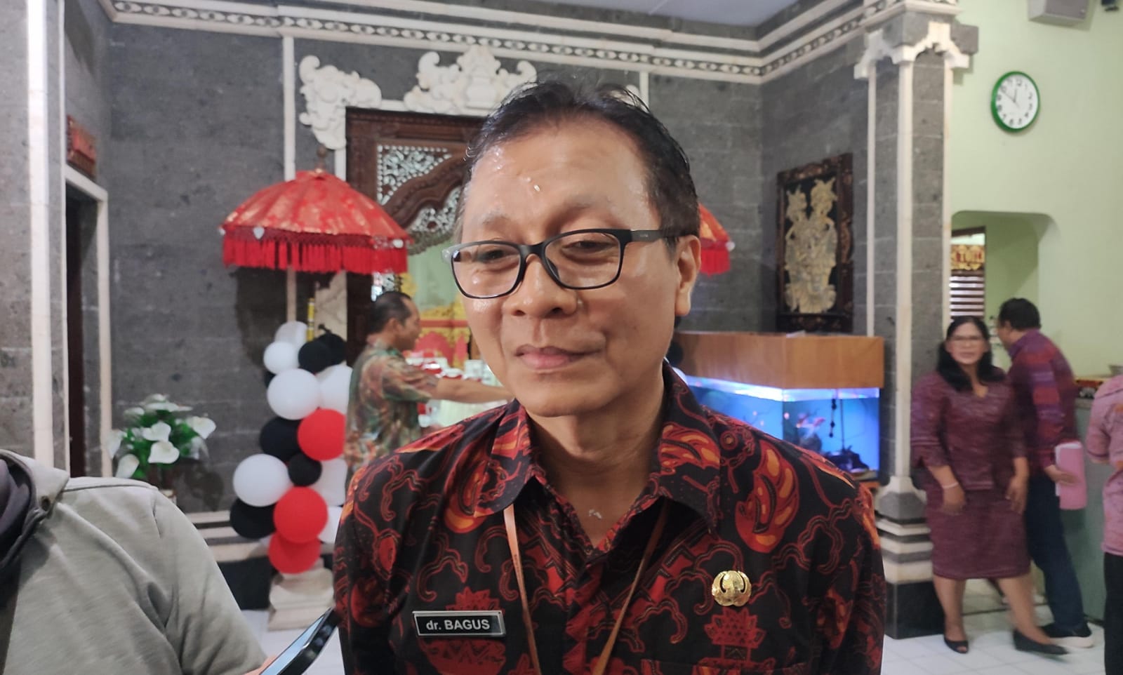 Wakil Direktur (Wadir) Pelayanan dan Pengendalian Mutu RSUD Tabanan dr I Gusti Ngurah Bagus Juniada.