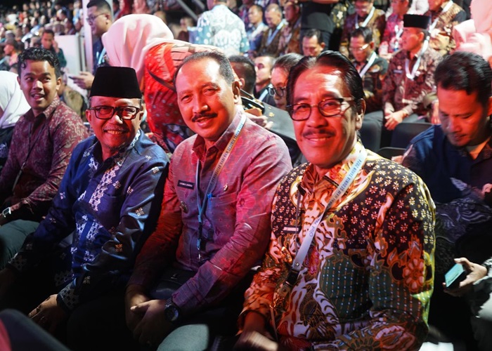 Pj Bupati Jendrika saat menghadiri peringatan hari HAM di Jakarta.