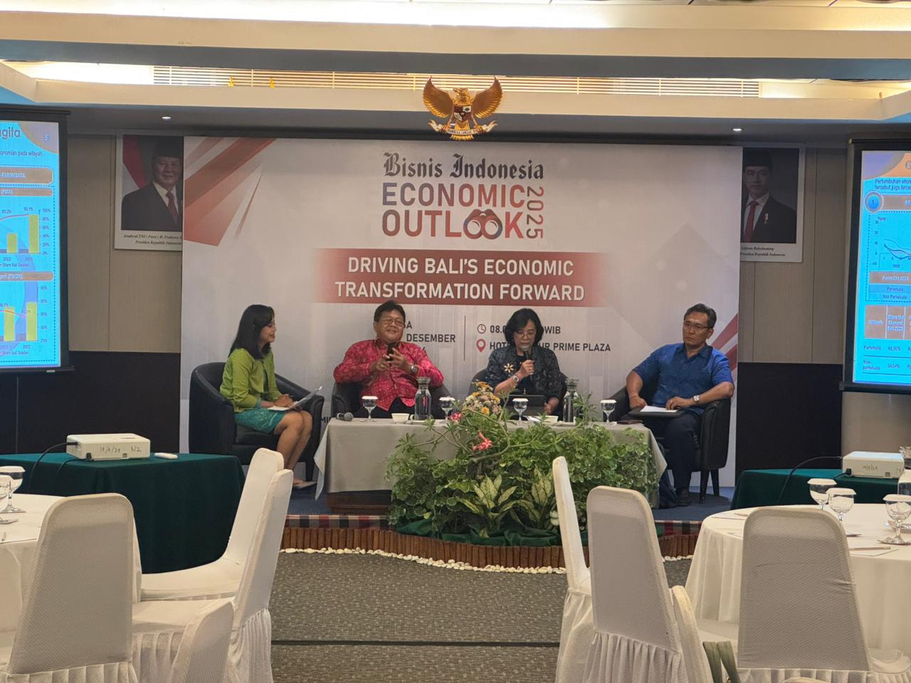 PREDIKSI: Talkshow bertajuk Outlook Ekonomi Bali: Potret 2024 dan Proyeksi 2025yang berlangsung di Prime Plaza Hotel Sanur, Selasa (10/12)
