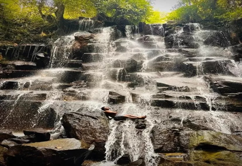 KANTO LAMPO: Air Terjun Kanto Lampo yang terletak di Desa Beng Gianyar, Bali memiliki pesona unik yang menawarkan ketenangan bagi yang ingin menepi.