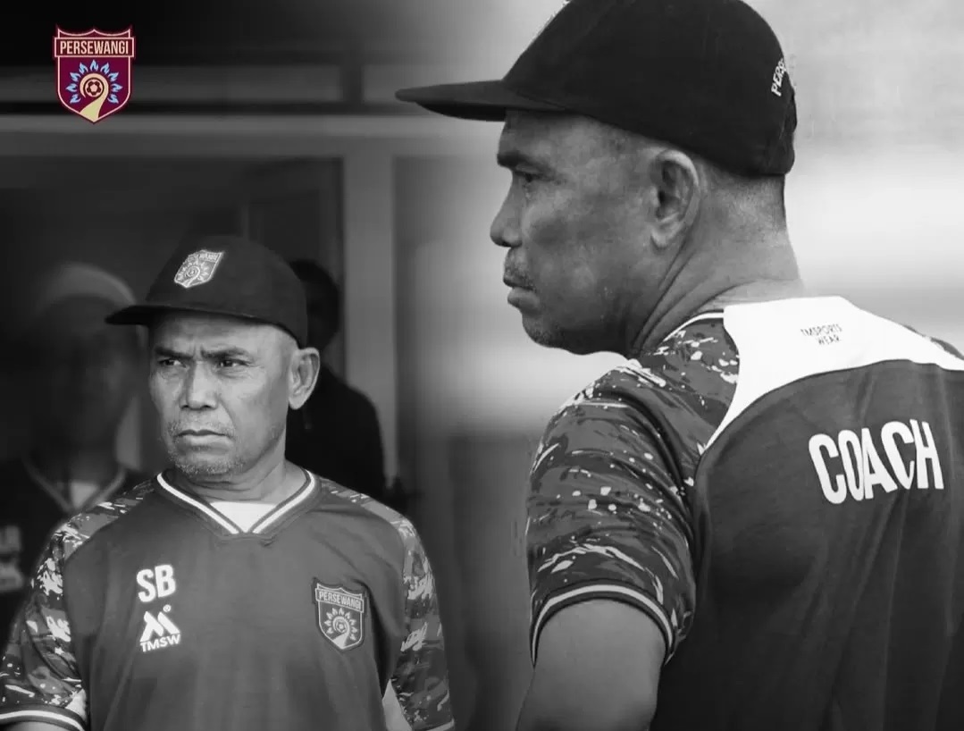 Syamsuddin Batola pelatih Persewangi Banyuwangi meninggal akibat kecelakaan. (IST)