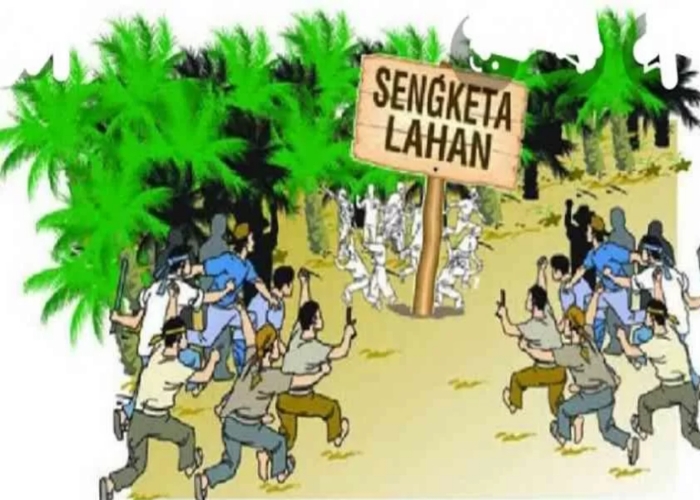 Ilustrasi sengketa lahan.