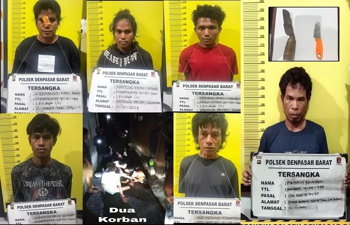 Tersangka Fiktor Pikir Hati bersama lima temannya, yakni Agustinus Tamatalo, Petrus Pati Wondi, Kristoforus Kaka, Mateus Muda Rowa, dan Hermanus Rafu Bani, telah berstatus tersangka dan ditahan. (Foto