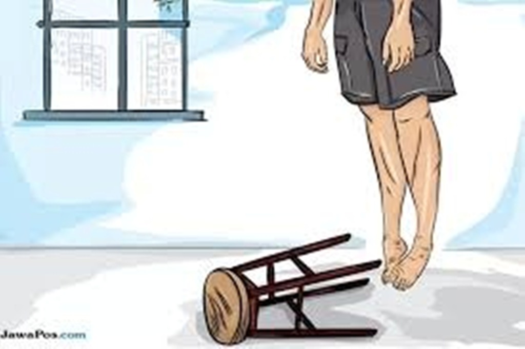 BUNUH DIRI: Ilustrasi satu keluarga terdiri dari suami, istri dan anak ditemukan tewas di rumahnya, diduga bunuh diri karena terkait pinjol.