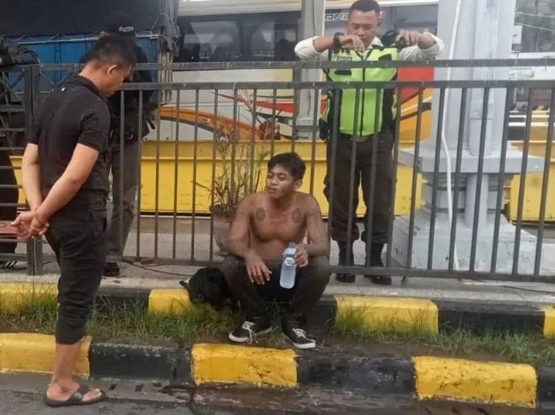 Dadan seorang residivis pencurian motor menceburkan diri ke Laut Gilimanuk