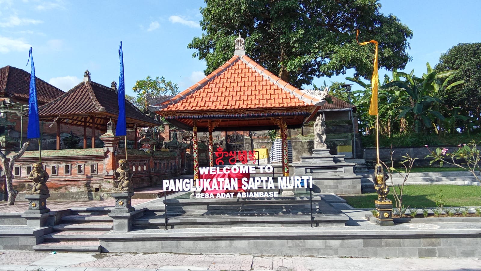 BEJI : Pura Taman Beji yang kini dikenal dengan panglukatan Sapta Murti, di Desa Adat Abianbase, Gianyar.
