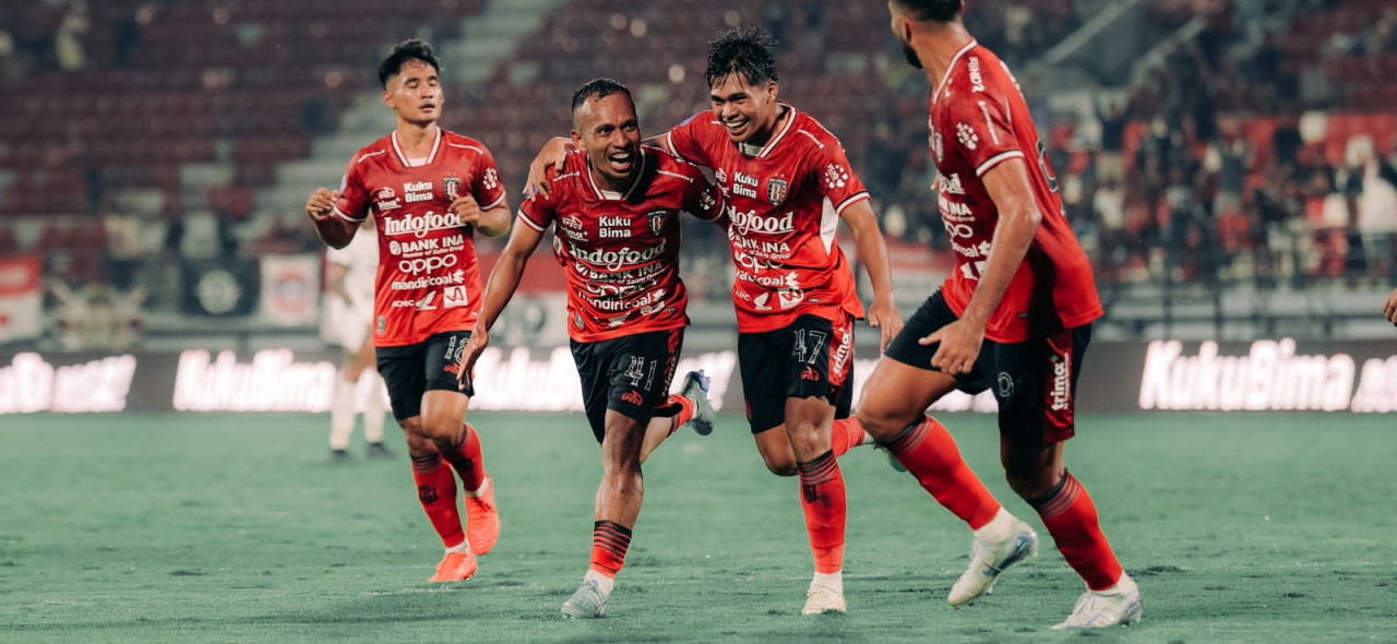 Para pemain Bali United merayakan kemenangan atas Persija Jakarta