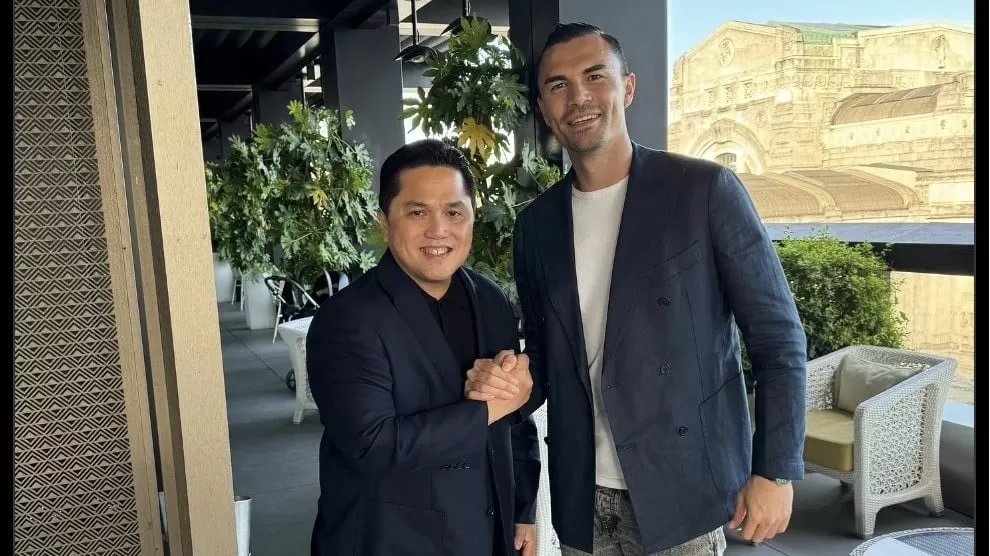 Erick Thohir bersama Emil Audero (@erickthohir)