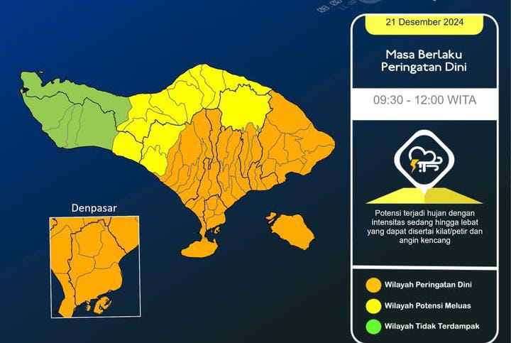 BMKG Bali keluarkan peringatan dini cuaca ekstrem