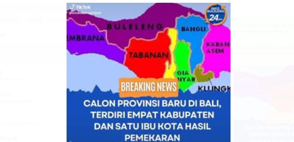 AWK menyebutkan bahwa Isu Pemekaran Provinsi Bali Ternyata Hoaks