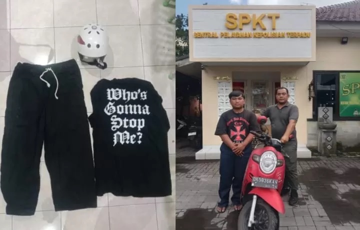 DIAMANKAN: I Gede Adi Putra, 28, diamankan tanpa perlawanan. (istimewa/radarbali.id)