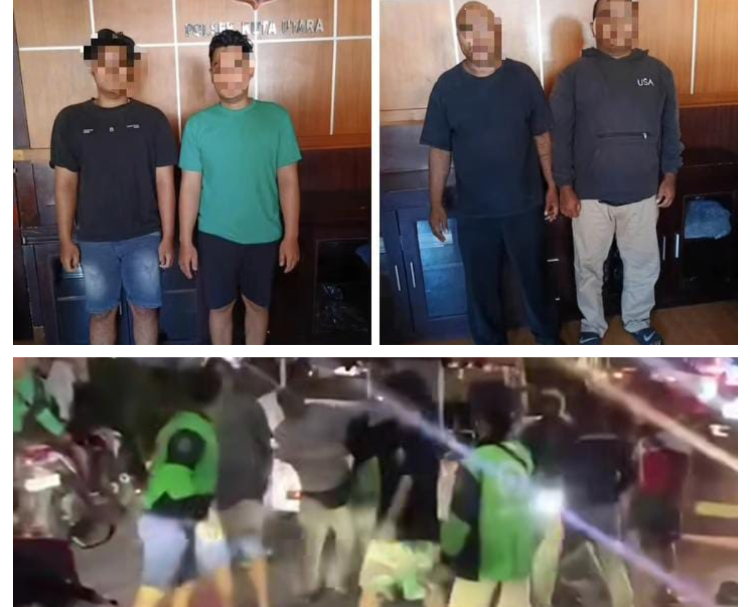Pelaku yang terlibat dalam perkelahian yang melibatkan diduga ojek online di Bali diamanakn Polsek Kuta Utara