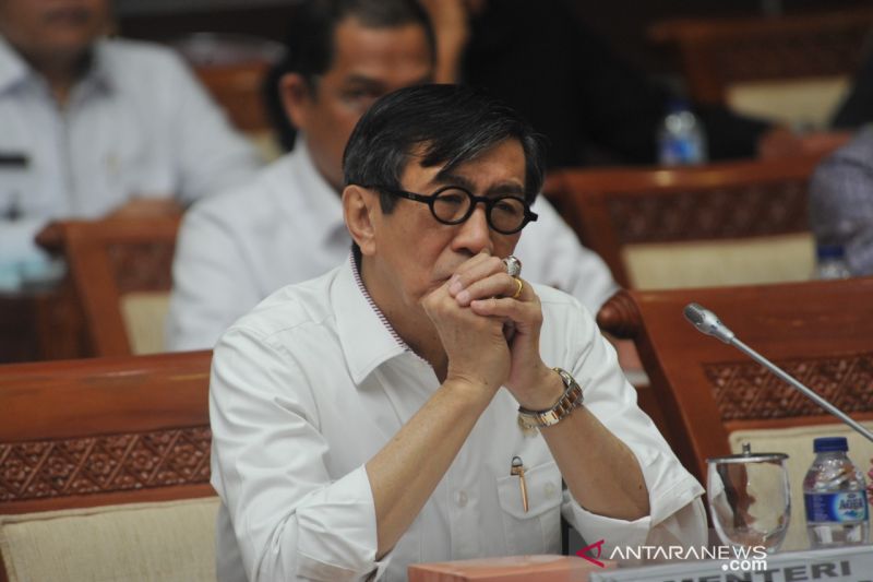 Mantan Menteri Hukum dan Hak Asasi Manusia (Menkumham) Yasona Hamonangan Laoly.
