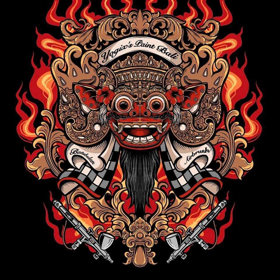Airbrush Barong, salah satu karya Yogiex