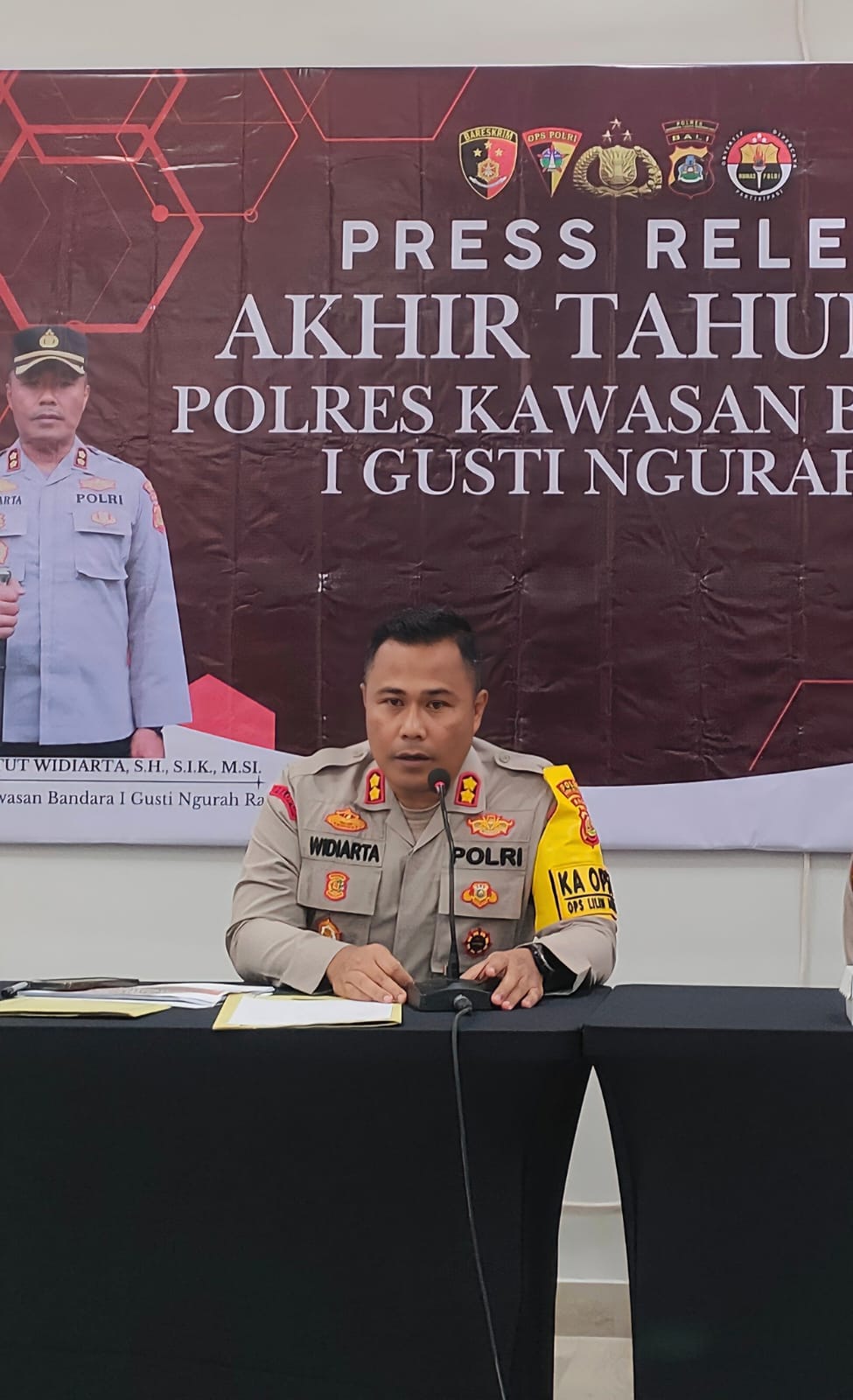 Kapolres Bandara Ngurah Rai AKBP I Ketut Widiarta. (Bali Express/I Gede Paramasutha)