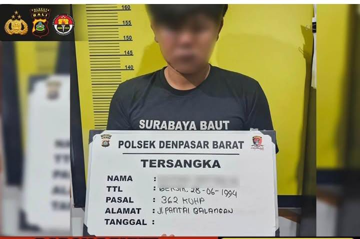 Burham (29) diamankan Polsek Denbar karena mencuri di Kompresor dan Gergaji
