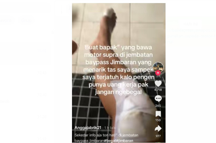 Viral pemuda di Bali mengaku jadi korban begal di Jimbaran