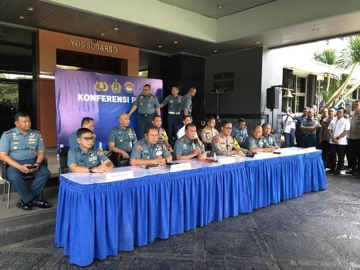 BEBER: Panglima Koarmada RI dan Komandan Puspomal serta berapa pejabat TNI AL beberkan kasus penembakan bos rental mobil yang melibatkan tiga anggotanya.