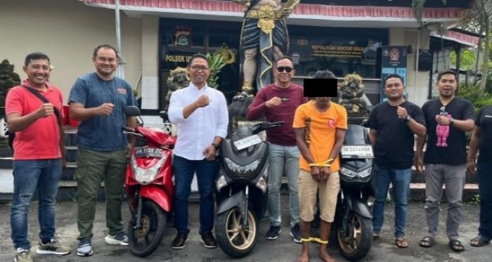 Polsek Ubud meringkus spesialis pencuri sepeda motor NMAX. Pelaku, yang diketahui bernama Barni ,40.